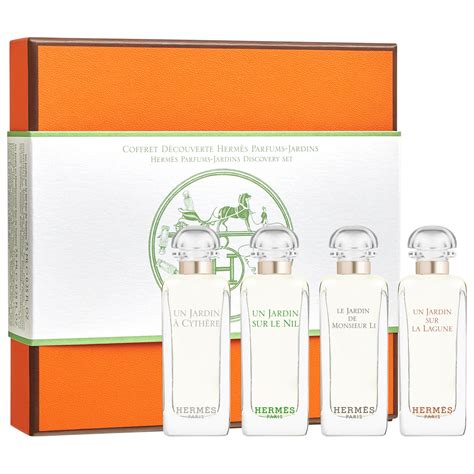 hermes un jardin discovery set|mini jardin perfume discovery set.